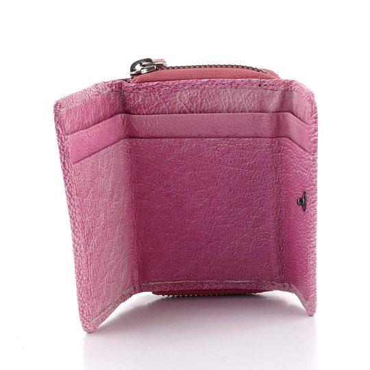 Kožená peněženka se šikmou kapsou Fuchsia HB-10/18