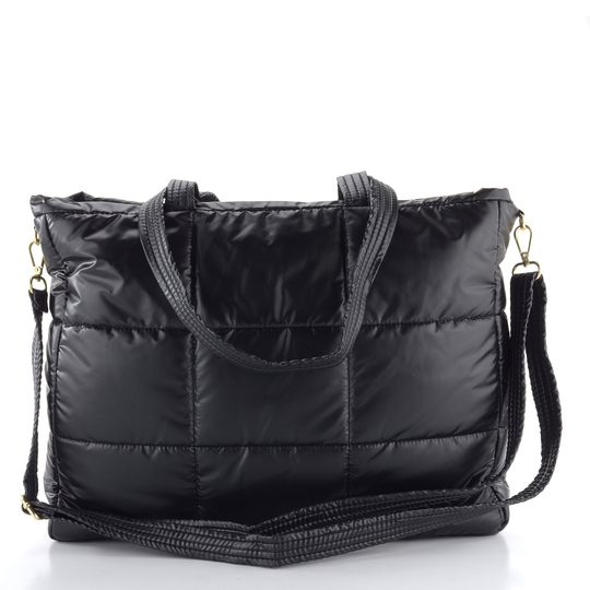 Ara prošívaná shopper kabelka Nina Schwarz 16-21912-60