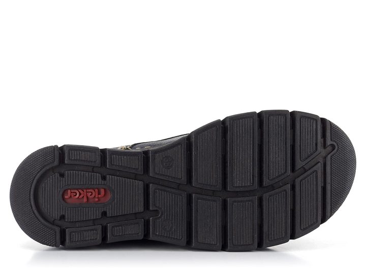 Rieker šněrovací kotník s kontrastním šitím 55002-14