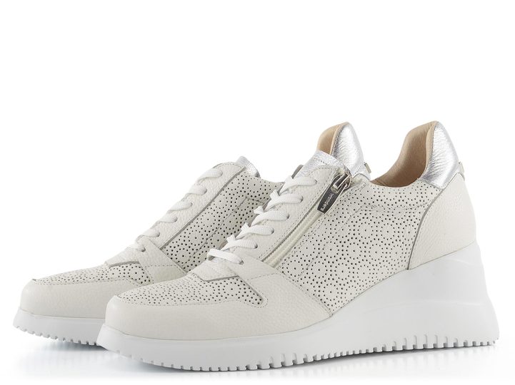 Wonders dámské tenisky na klínu Offwhite/Plata G-6603