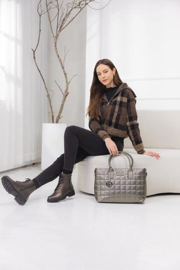 Remonte metalická shopper kabelka altsilber Q0722-90