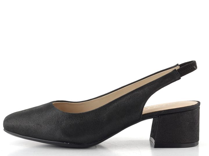 Caprice lodičky s volnou patou black metallic 9-29500-42