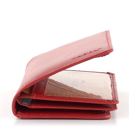 Puzdro na doklady kožené červené V-60