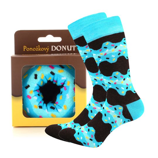 Dámske ponožky Donut tyrkysové