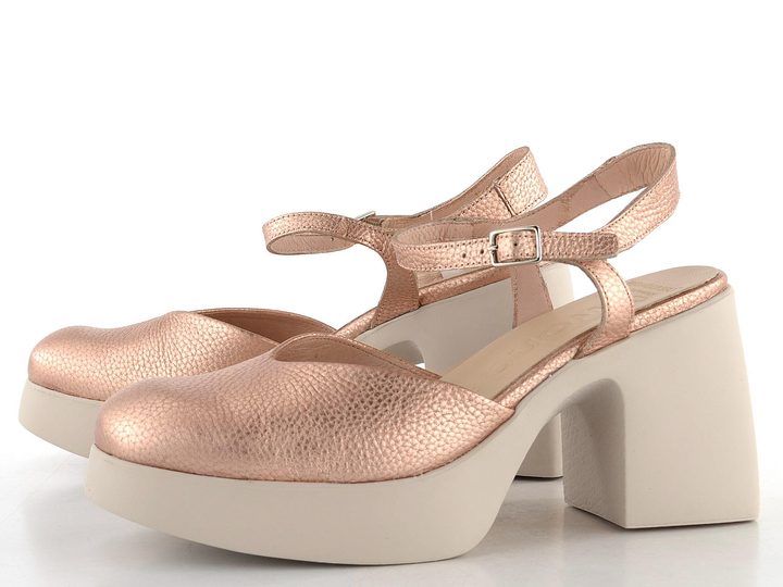 Wonders sandály na podpatku s plnou špičkou Rame H-4951