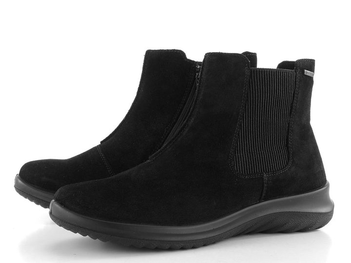 Legero semišový pružný kotník s Gore-Tex černý 2-009000-0000