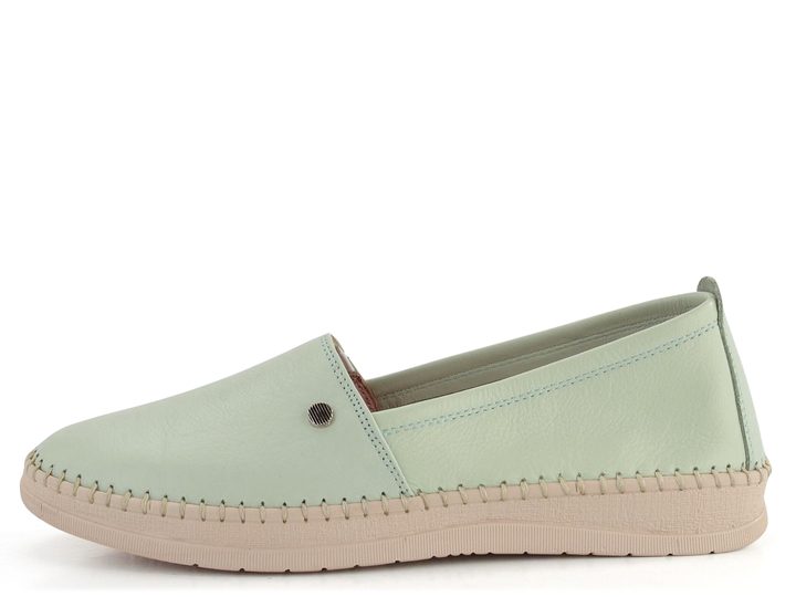 Looke kožené mokasíny Pascale Light Green L0599_20