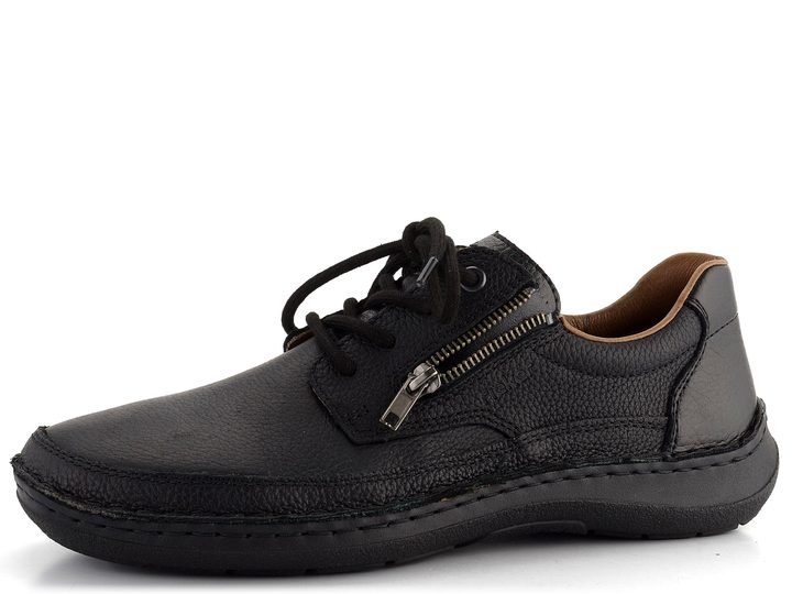 Rieker pánské polobotky s postranním zipem černé 03002-00