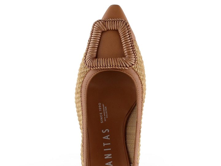 Hispanitas lodičky s volnou patou Dali Cuoio/Natural RHV254046