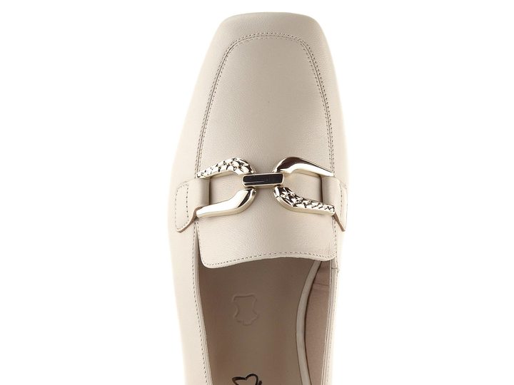 Caprice baleríny s volnou patou Cream Perlato 9-29400-44