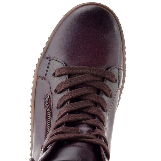 Gabor šněrovací kotník se zipem vínový 73.730.25