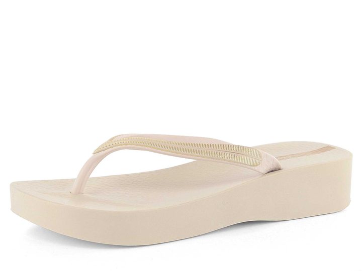 Ipanema žabky na platformě Mesh beige/gold  82764