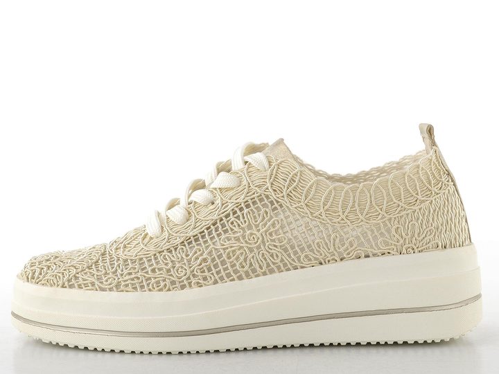 Remonte tenisky na platformě cotton/muschel D1C14-60