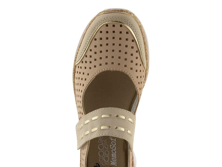 Rieker sportovnější prořezávané baleríny s páskem N4257-60