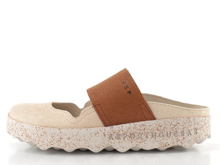 Asportuguesas pantofle s plnou špičkou Cana L nude P018176015