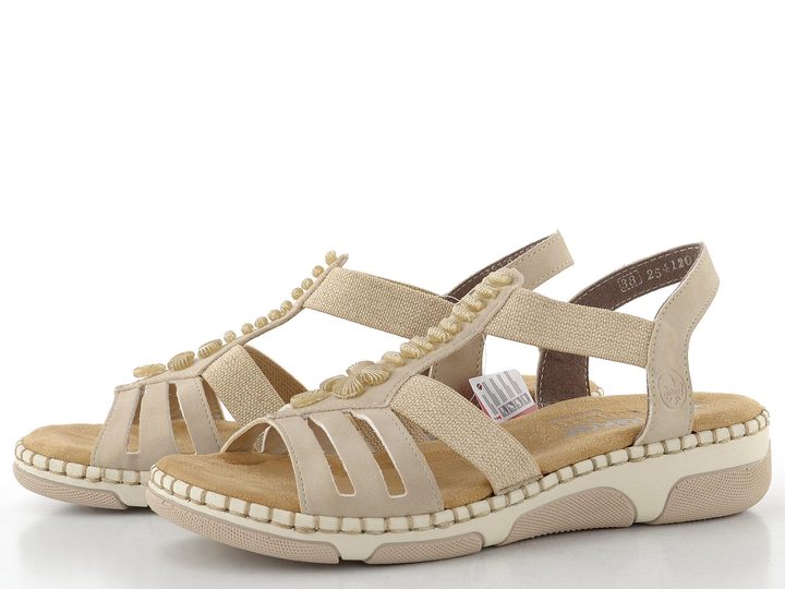 Rieker béžové sandály 66201-62