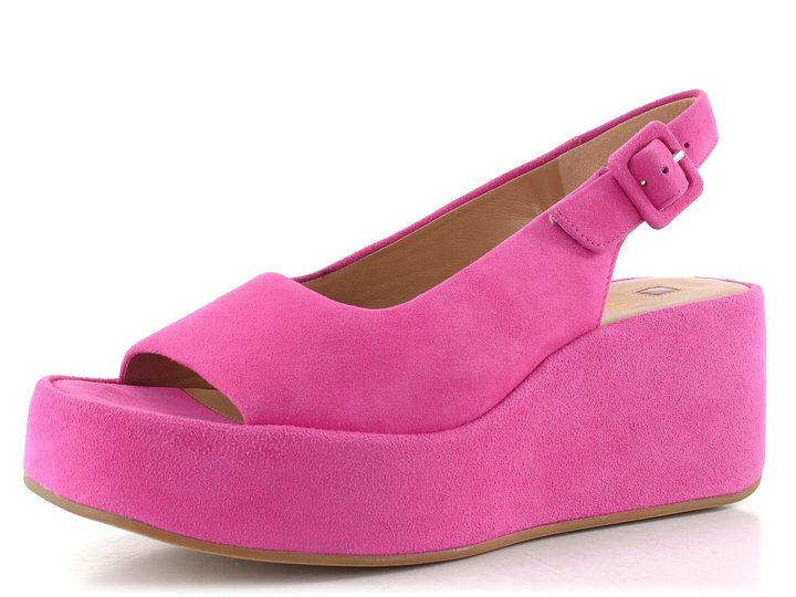 Högl semišové sandály na klínku azalea 1-102512-4600