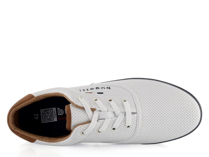 Bugatti bílé pánské polobotky 321-AFH01-5000