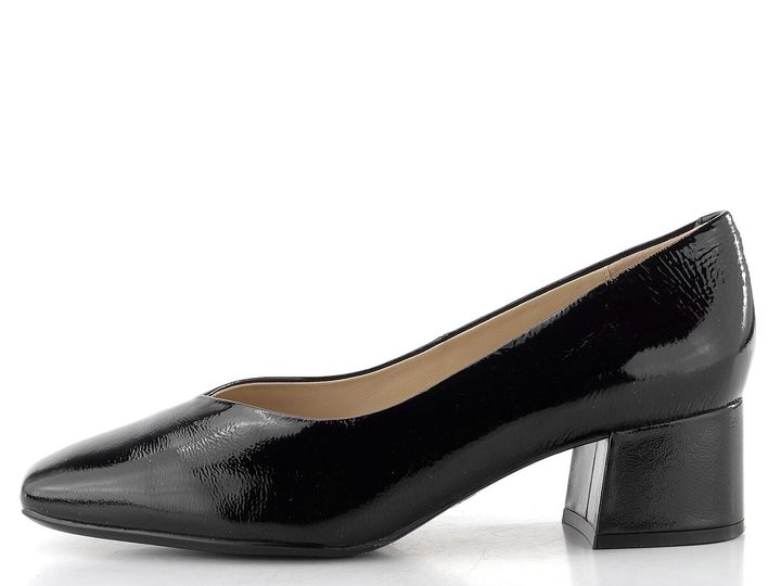 Caprice čierne lakované lodičky  9-22315-42-017