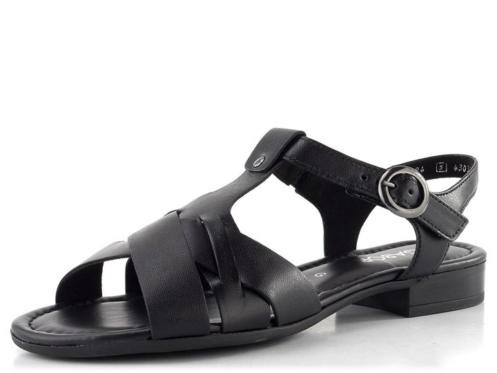 Gabor sandály na nízkém podpatku schwarz 82.794.57