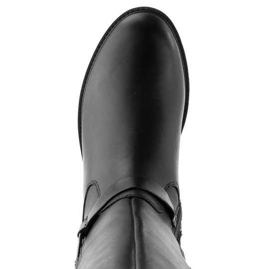 Remonte černé hladké kozačky D2W77-00