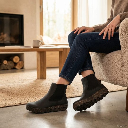 Asportuguesas prozouvací kotník Civet black P018298000