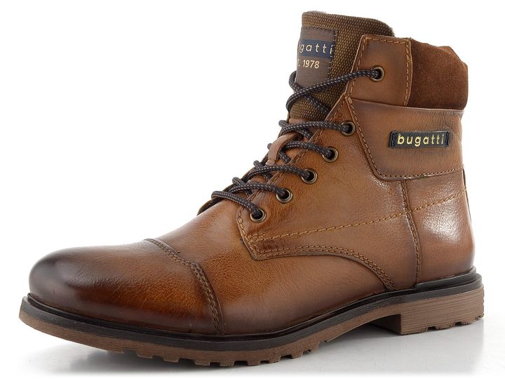 Bugatti pánský kotník cognac 325-A0U3F-3500