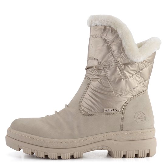 Rieker vyteplená členková obuv s membránou Ginger/Rose/Bianco X9091-62