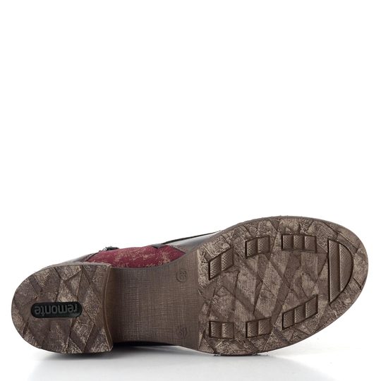 Remonte šněrovací kotník s membránou vínový D4381-35