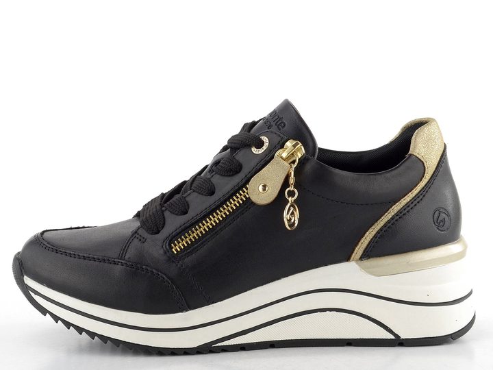 Remonte tenisky na klínku černé D0T03-01