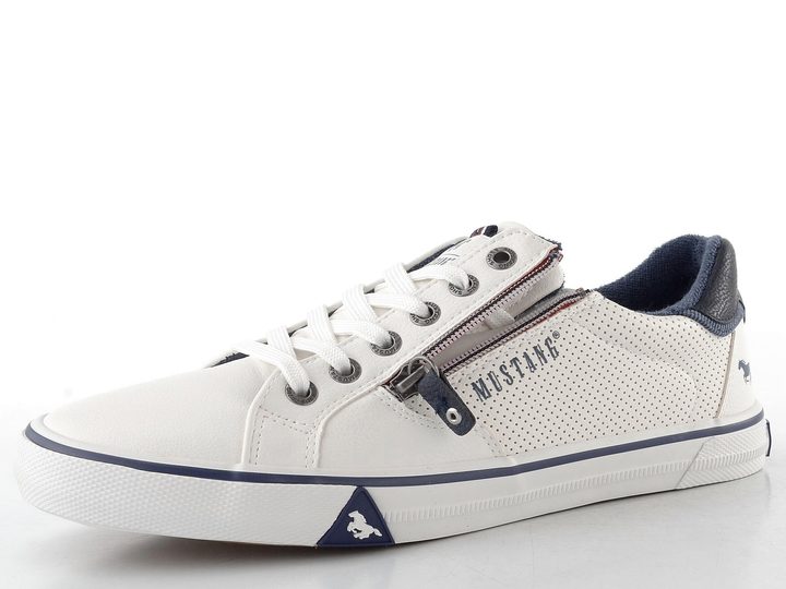 Mustang pánské tenisky se zipem white 26M0211004
