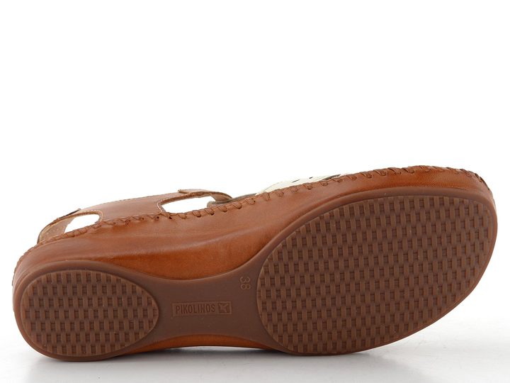 Pikolinos prořezávané sandály s páskem Vallarta nata 655-0841C1