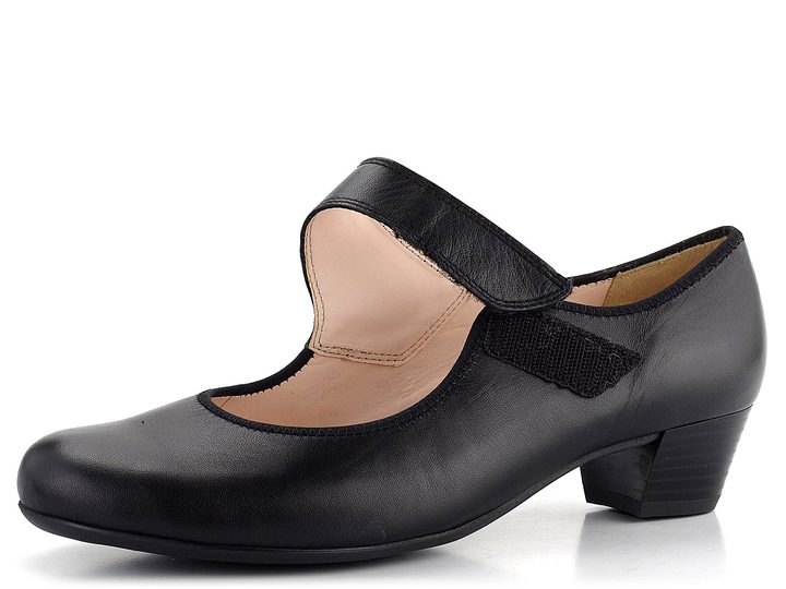 Ara širšie lodičky s priehlavkovým pásikom Catania Black 12-63601-01