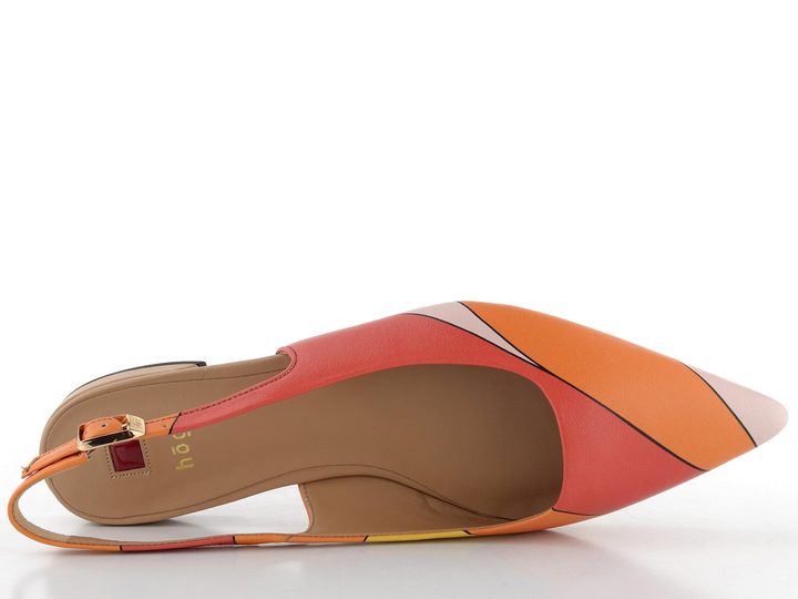 Högl baleríny s volnou patou Orange Multi  9-101948