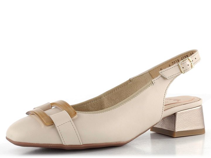 Ara širší lodičky s volnou patou Graz Marmor/Sand 12-20428-05