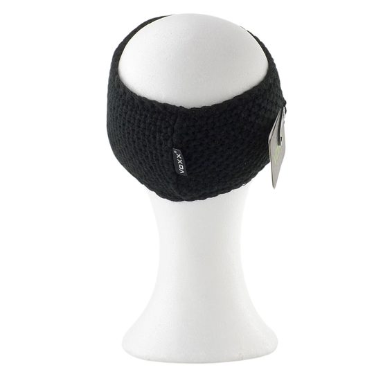 Voxx pletená široká čelenka Demio černá 118999