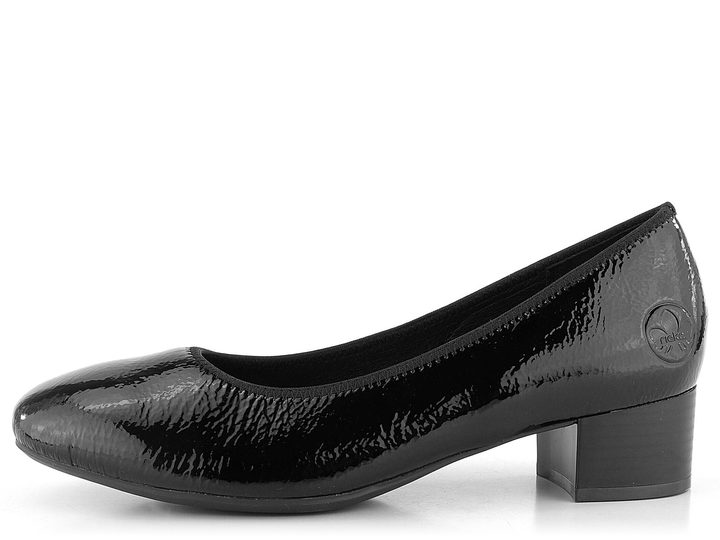 Rieker lakované lodičky černé 49260-04