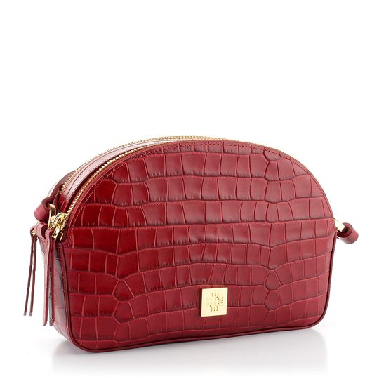 Högl menší crossbody kabelka croco Cherry 0-145216