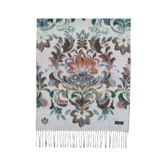 Fraas kašminkový s květinovým vzorem zen blue 620015-501