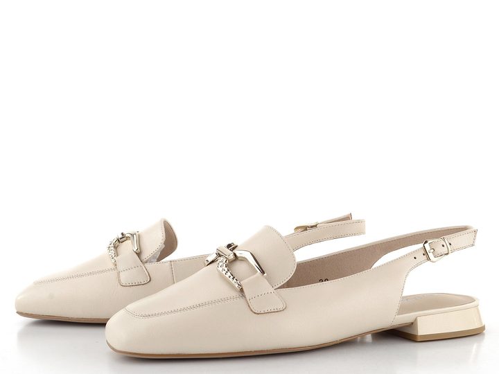 Caprice baleríny s volnou patou Cream Perlato 9-29400-44