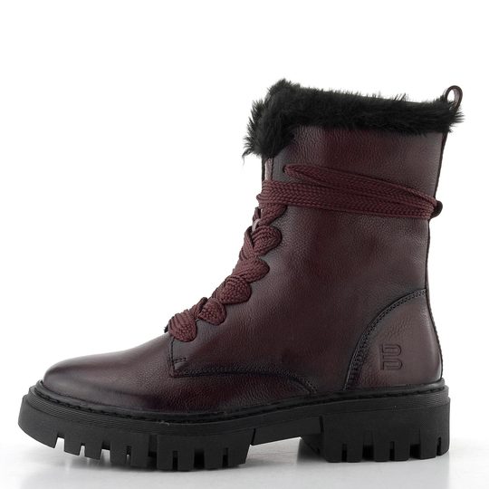 TT.BAGATT kožený kotník na platformě vínový D31-AUJ31-1069