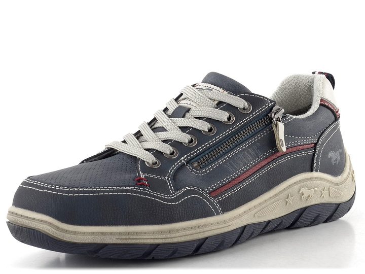 Mustang pánské polobotky se zipem navy 15M0181006