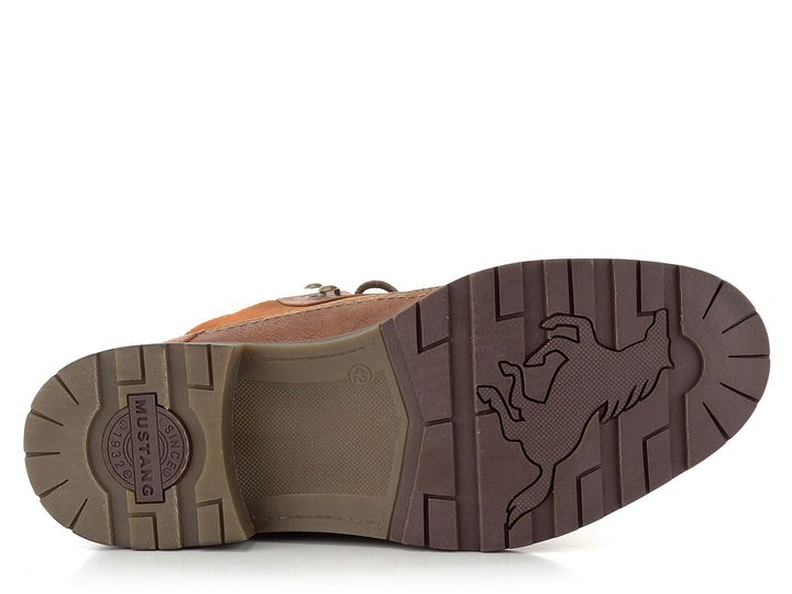 Mustang kotník se zipem koňakový 4140-506