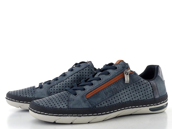 Bugatti polobotky se zipem modré 321-ASG05-5000