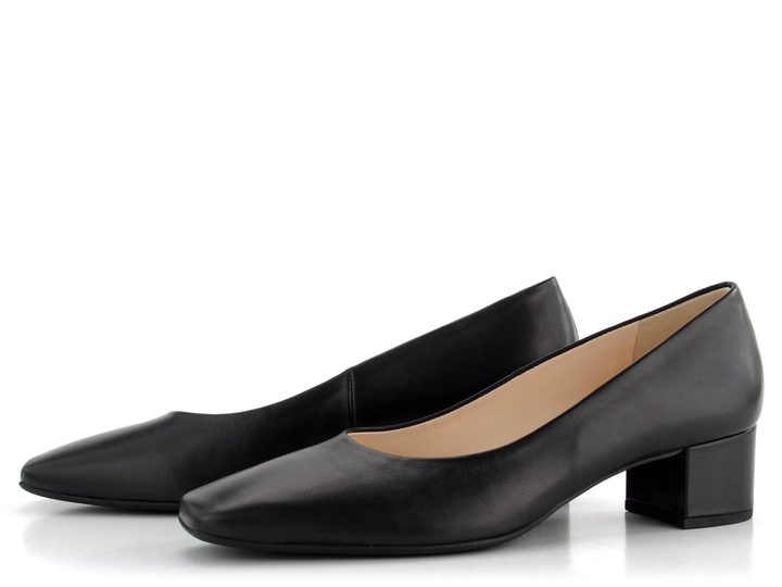 Högl dámské hladké kožené lodičky Schwarz 0-174000