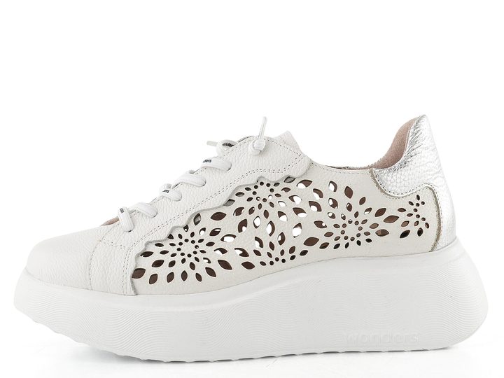 Wonders dámské propalované tenisky off/plata A-3641