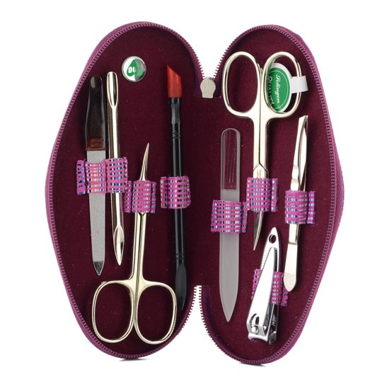 Růžová manikúra se Solingen nůžkami