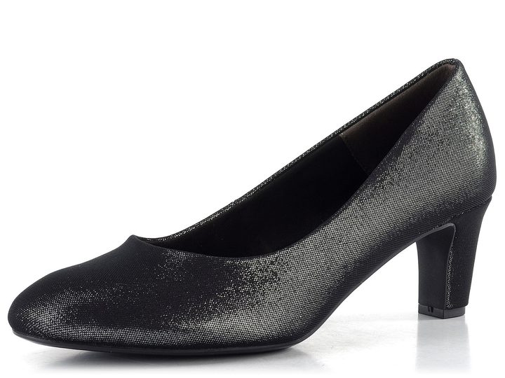 Tamaris třpytivé lodičky pewter glam 1-22418-41