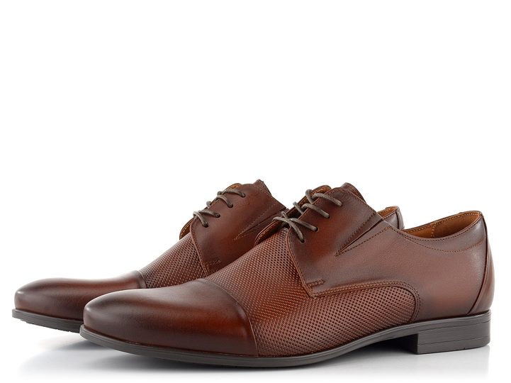 Barton elegantní hnědé polobotky M23100