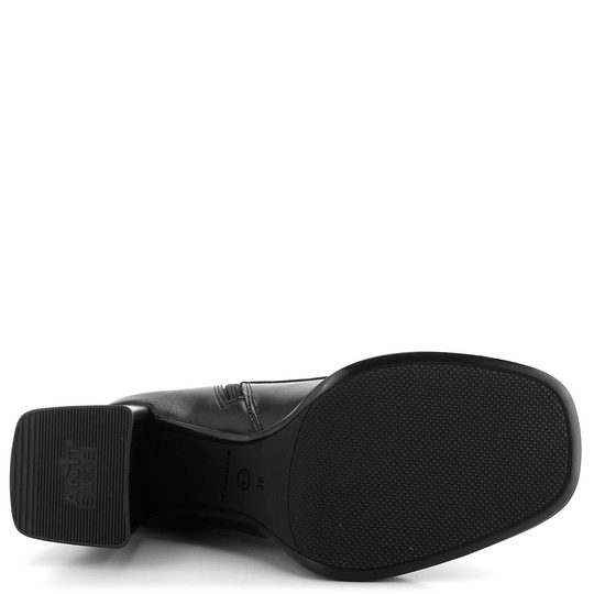 Tamaris šněrovací kotník na podpatku Black 1-25111-41